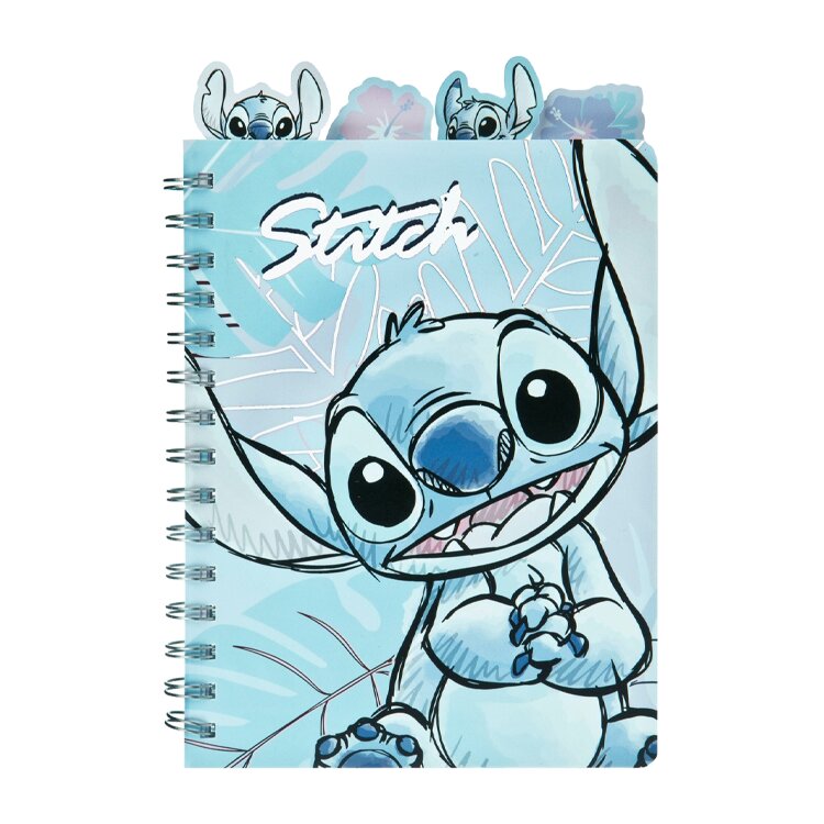 Caderno Espiral Stitch com Marcadores de Página