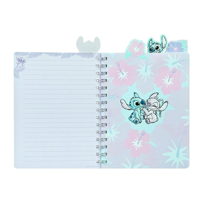 Caderno Espiral Stitch com Marcadores de Página