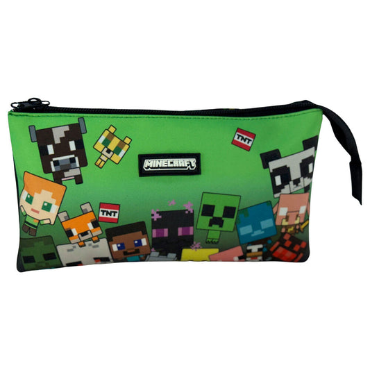 Estojo triplo Minecraft characters