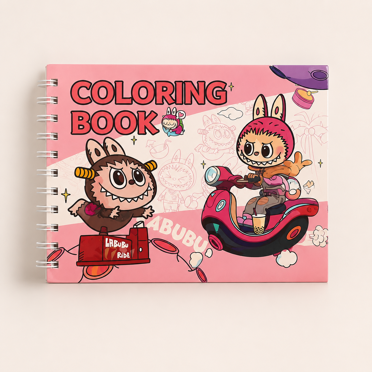 Livro de pintura Labubu bobbie goods
