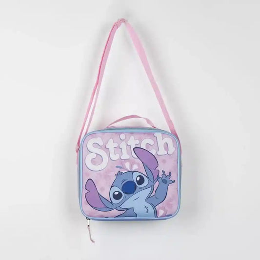 Lancheira Stitch Rosa