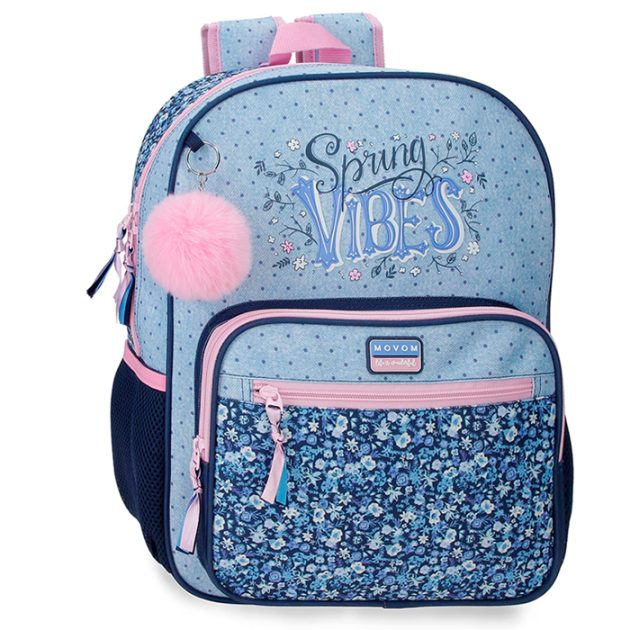 Mochila escolar Movom Spring Vibes adaptável