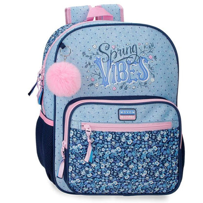 Mochila escolar Movom Spring Vibes adaptável