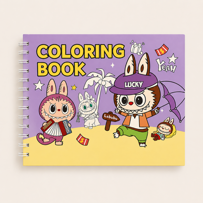 Livro de pintura Labubu bobbie goods
