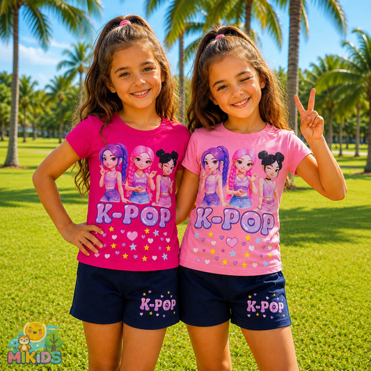Conjunto K-Pop Menina
