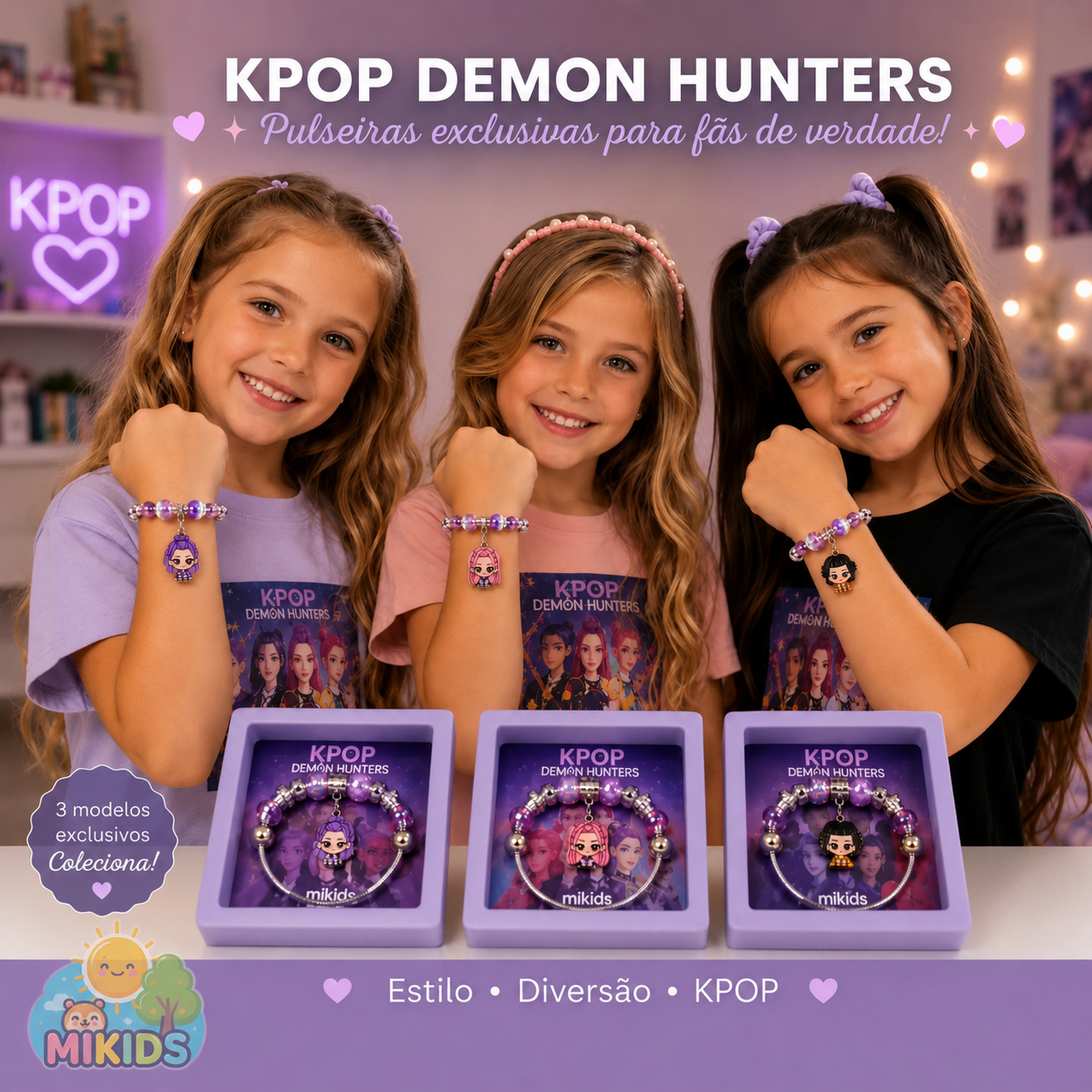Pulseiras KPOP Demon Hunters