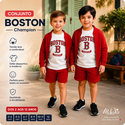 Conjunto Boston Champion Infantil