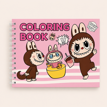 Livro de pintura Labubu bobbie goods