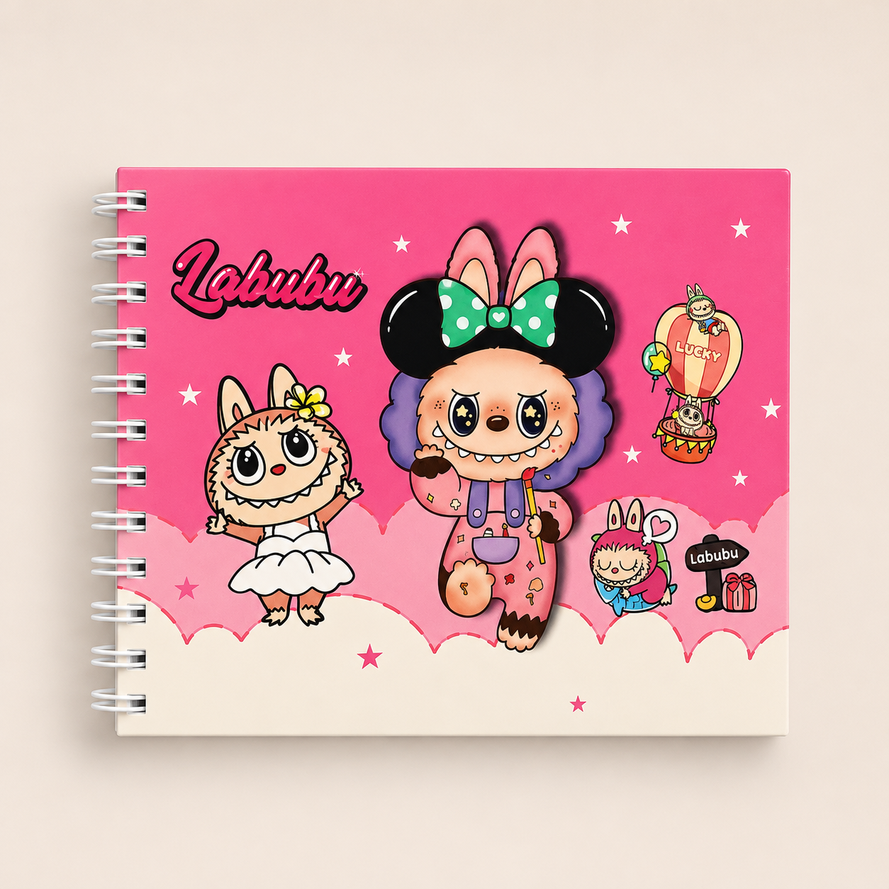 Livro de pintura Labubu bobbie goods