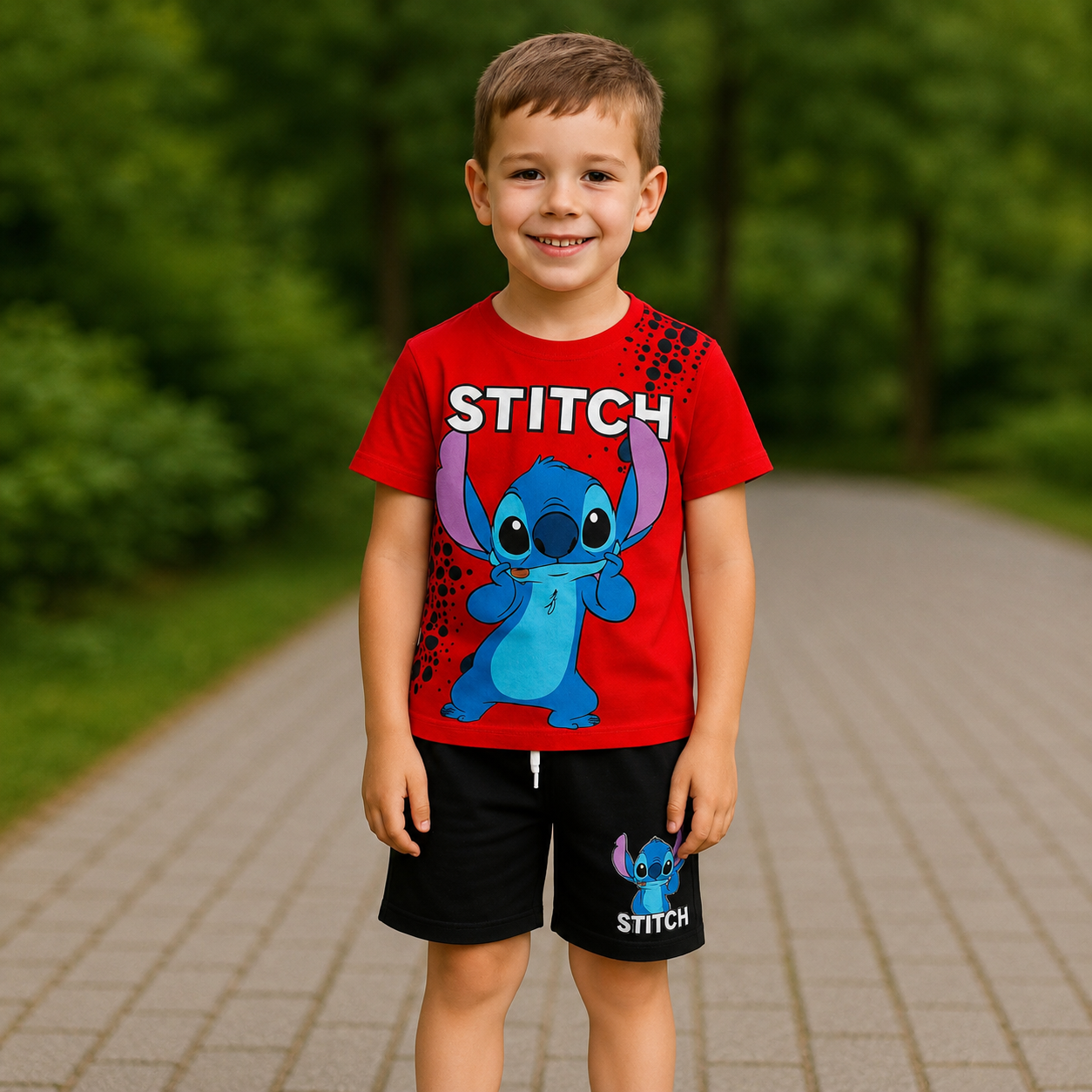 Conjunto Stitch Menino