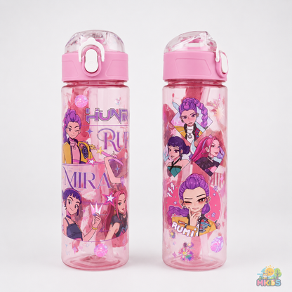 Garrafa K-Pop Demon Hunters com Palhinha – 700ml