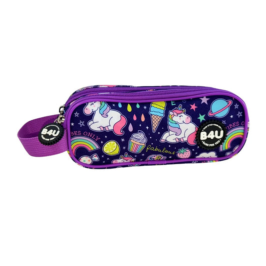 Porta lápis Oval B4U Unicórnio
