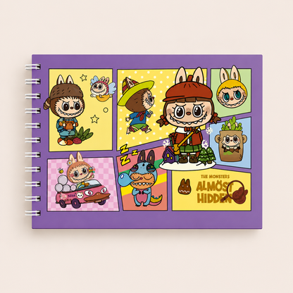 Livro de pintura Labubu bobbie goods