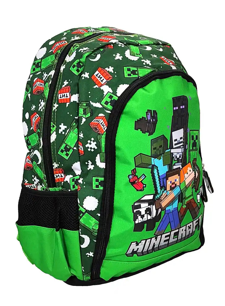 Mochila Escolar Minecraft 43 cms