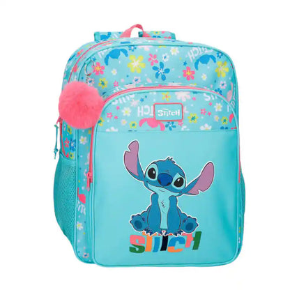 Mochila Escolar STITCH Aloha Azul