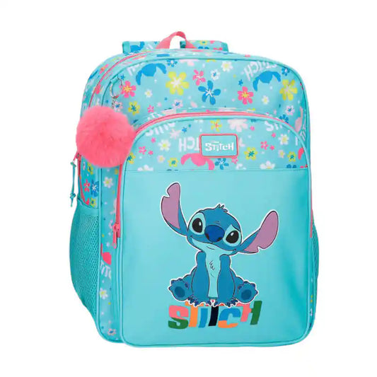 Mochila Escolar STITCH Aloha Azul