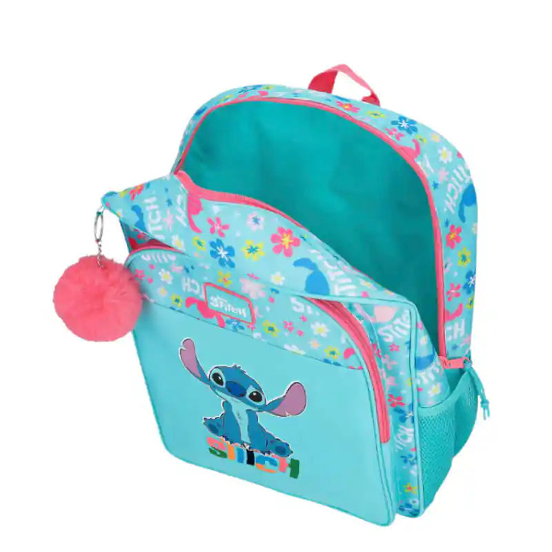 Mochila Escolar STITCH Aloha Azul