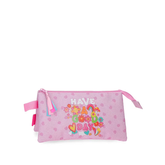 Porta lápis triplo Movom Good Day Rosa
