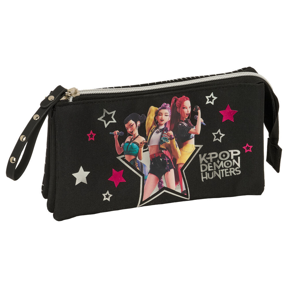 Porta lápis triplo Energy das Guerreiras do K pop demon hunters