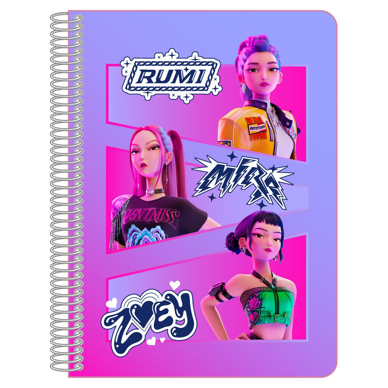Caderno A5 K-Pop Demon Hunters
